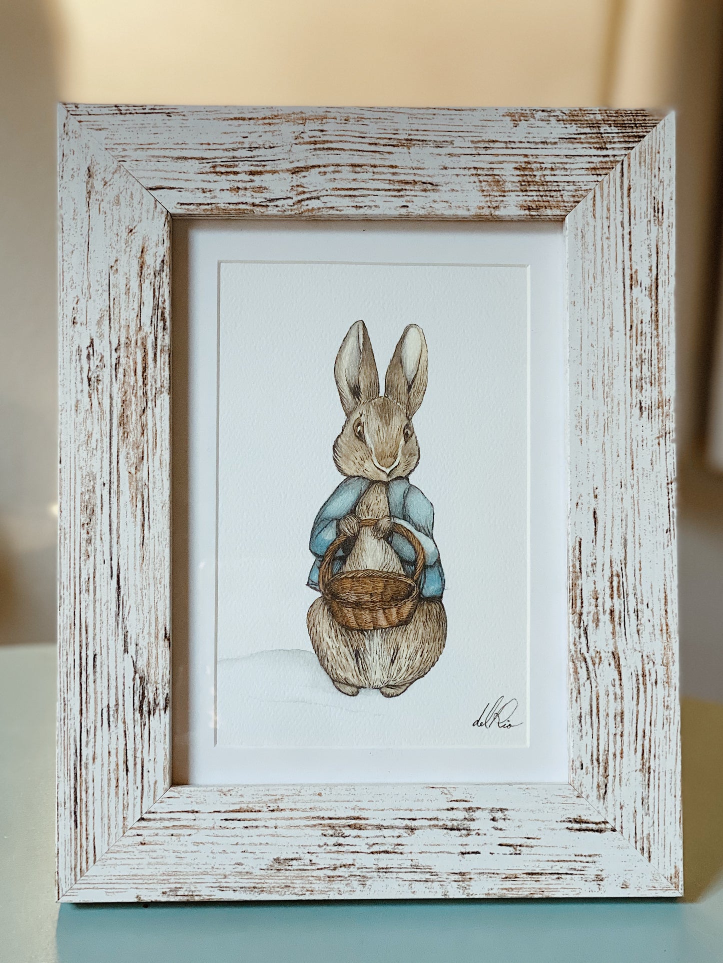 "Peter Rabbit Rendition" Watercolor Print - Nursery Collection